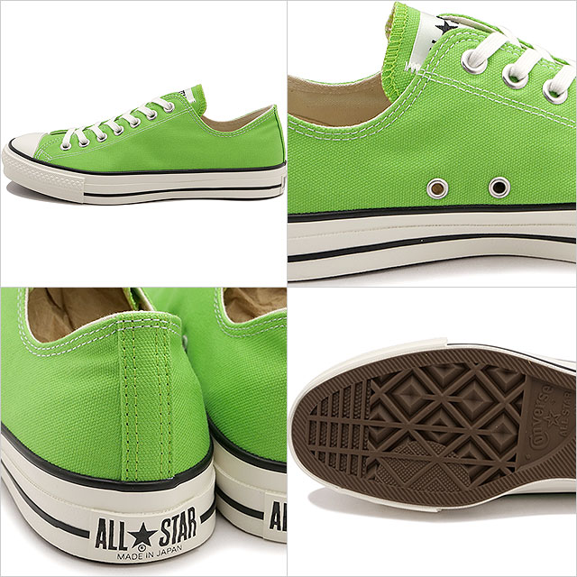 【35%OFF/SALE】コンバース CONVERSE スニーカー キャンバス オールスター J オックス [31314260 SS25] CANVAS ALL STAR J OX メンズ・レディース メイドインジャパン 靴 シューズ フットウェア ローカット MUSCAT GREEN 正規取扱店【ts】【e】 CONVERSE（コンバース） スニーカー キャンバス オールスター J