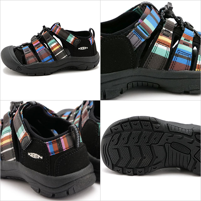 キーン KEEN サンダル ニューポート エイチツー 1026271 SS25 CHILDREN NEWPORT H2 キッズ 子供靴 水遊び アウトドア RAYA-BLACK ブラック系 正規取扱店の画像