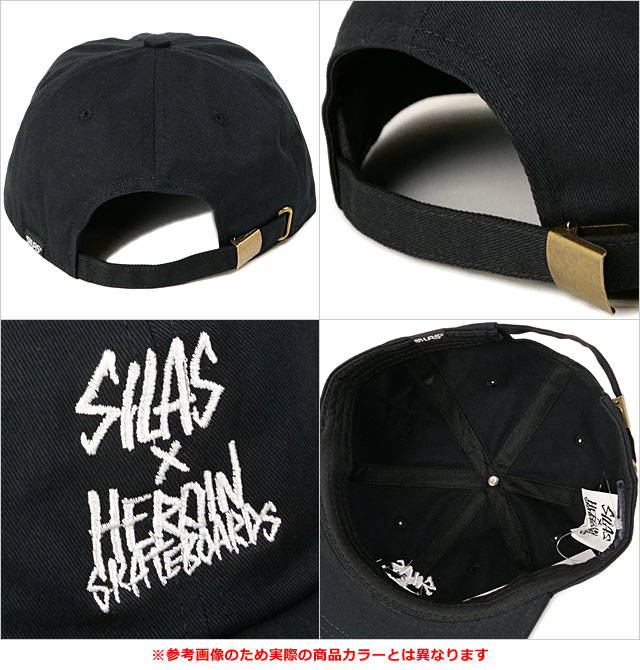サイラス SILAS ヘロイン コラボ エンブロイデリー ロゴキャップ 110251051001 SS25 SILAS x HEROIN EMBROIDERY LOGO CAP フラットバイザー KHAKI 正規取扱店 | SILAS | 02