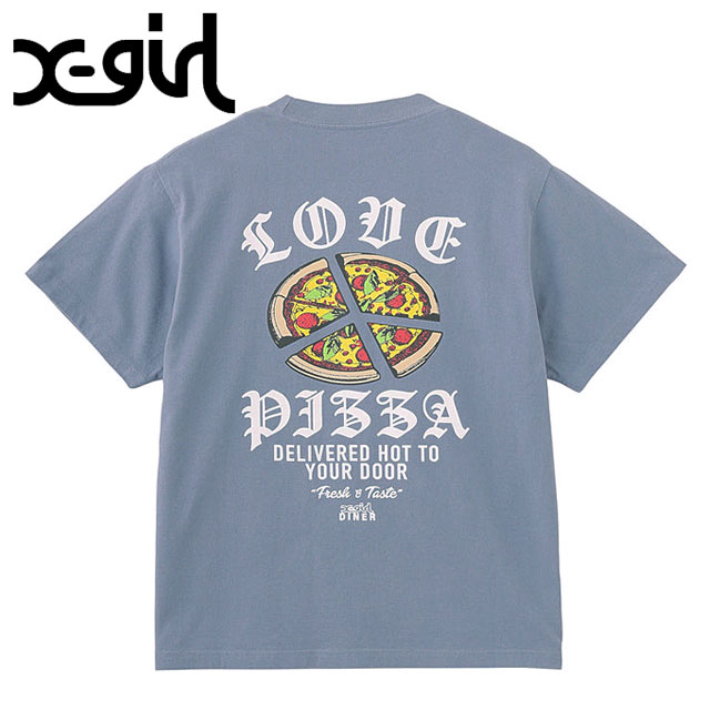 エックスガール X-girl ピースピザ ショートスリーブ Tシャツ 105251011015 SS25 PEACE PIZZA S S TEE レディース BLACK  正規取扱店 楽天市場】エックスガール X-girl ピースピザ ショートスリーブ
