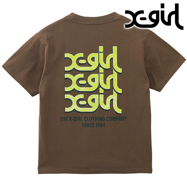 早い者勝ち 大人気 X-girl BLURRY LOGO S/S TEE 後ろに大胆ロゴ 早い者勝ち 大人気 X-girl BLURRY LOGO S/S TEE 後ろに大胆ロゴ