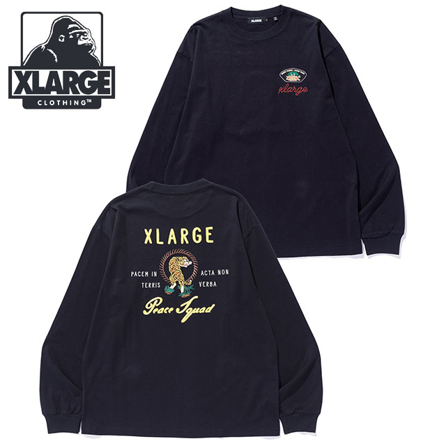 XLARGE PEACE ピース スクワッド 長袖 Tシャツ 送料込 XLARGE PEACE ピース スクワッド 長袖 Tシャツ 送料込 (X-Large