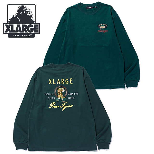 XLARGE バック刺繍グラフィック ロンT 着回し力抜群 デニムに◎ XLARGE バック刺繍グラフィック ロンT 着回し力抜群 デニムに◎