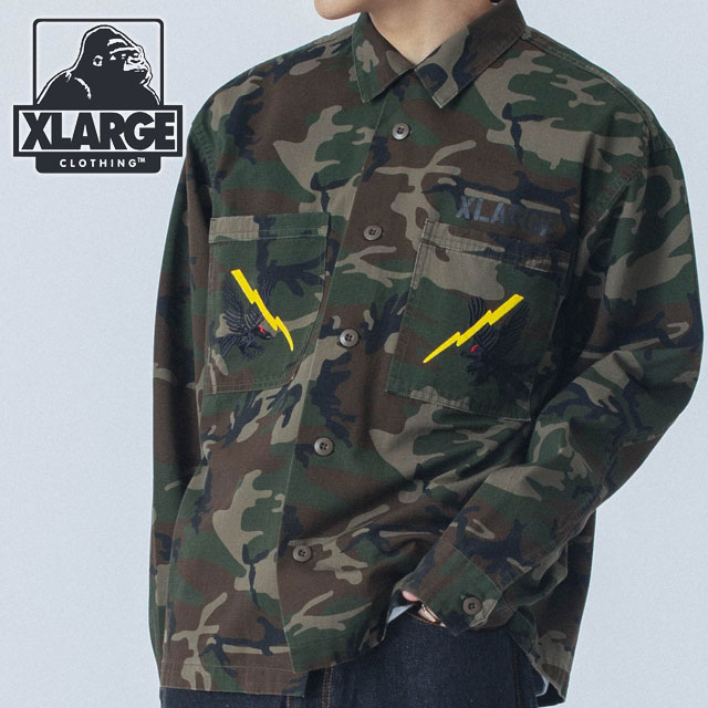 XLARGE（エクストラ ラージ） リップストップ ミリタリー シャツ