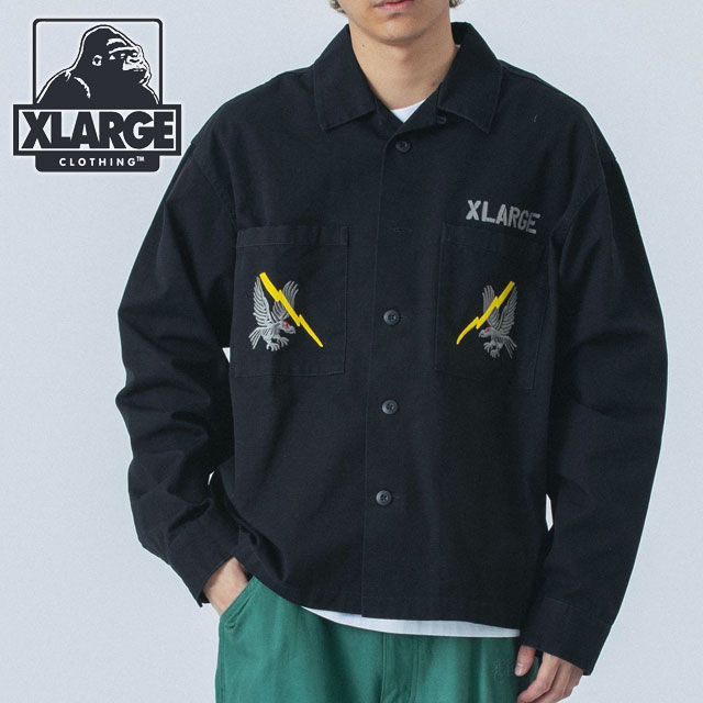 XLARGE（エクストラ ラージ） リップストップ ミリタリー シャツ 