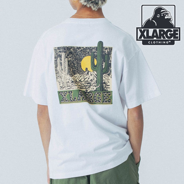 XLARGE バックOGロゴ 半袖Ｔシャツ 胸元ワンポイント 定番人気◎ XLARGE 全4色 エクストララージ Tシャツ SLANTED OG S/S TEE