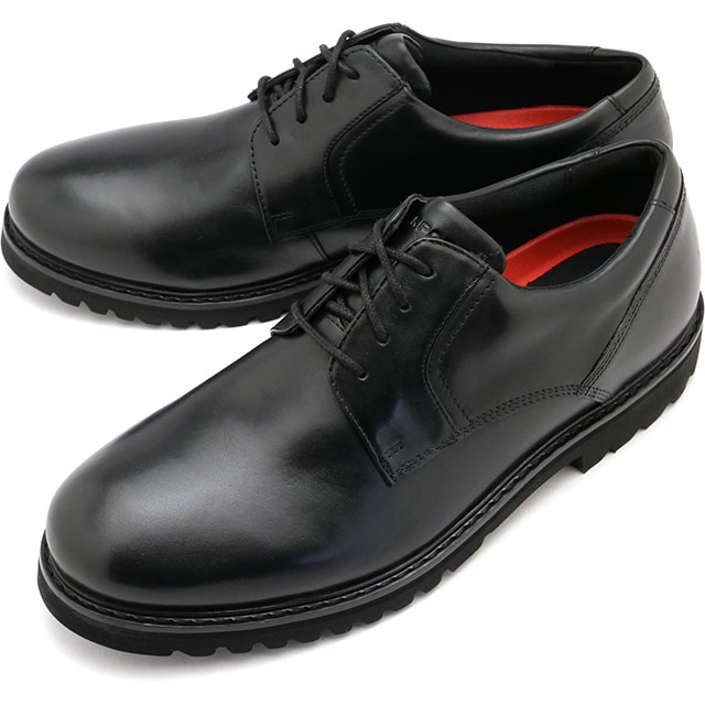 新品!! ロックポート ブラック シューズ 26cm A12998 ロックポート ROCKPORT ウェザー オア ノット プレーン トゥ