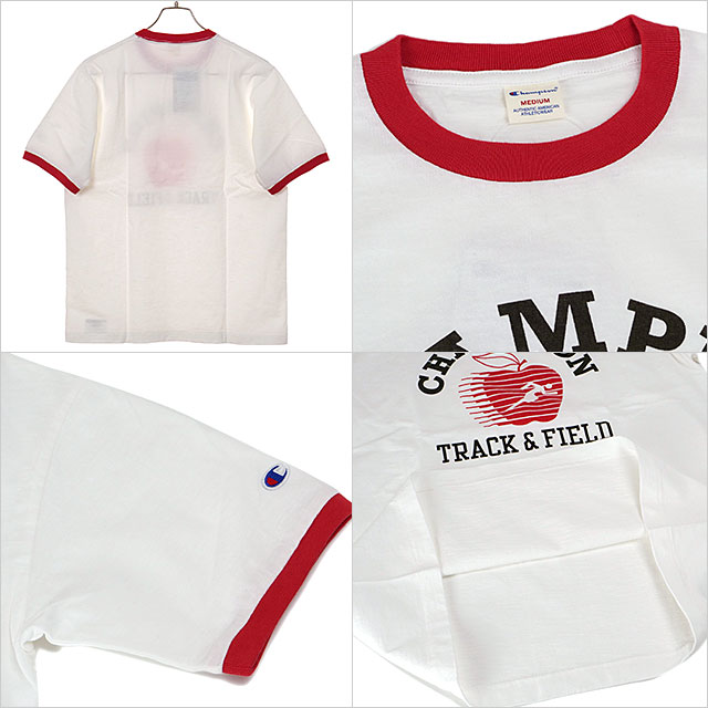 Champion チャンピオン 半袖 Tシャツ メンズ リンガーTシャツ