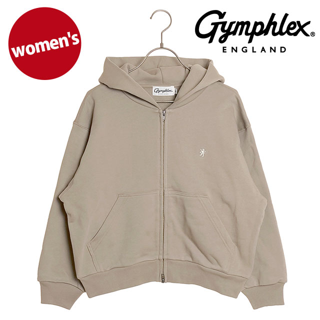 ジムフレックス Gymphlex ジップフーディー #GY-C0438 CFC ZIP HOODIE レディース スポーツファッション トップス スウェットパーカー LT.GREY(GREY) 正規取扱店 GYMPHLEX ジムフレックス Gymphlex ジップフーディー #GY-C0438