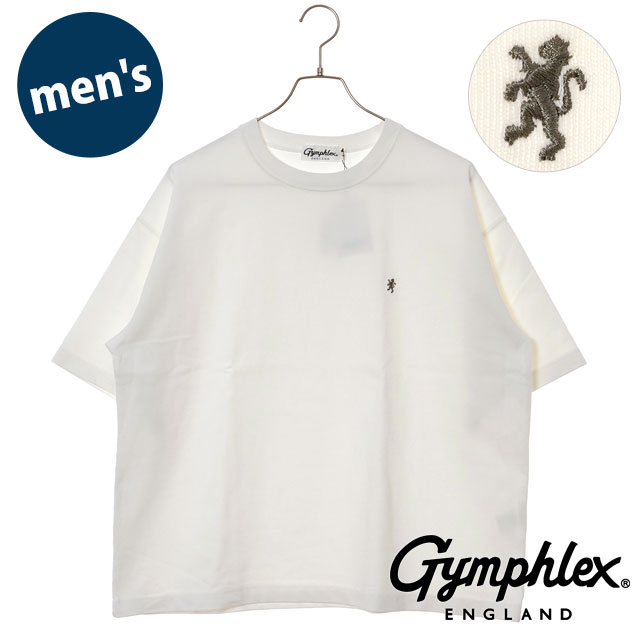 ジムフレックス Gymphlex クルーネック ショートスリーブ Tシャツ #GY-C0441 DDH SS25 CREW NECK S S T-SHIRT メンズ OFF WHITE(GREY) 正規取扱店