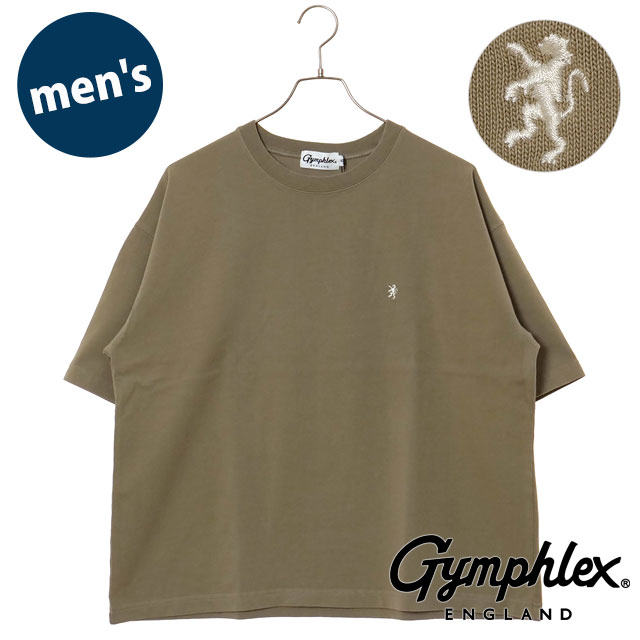 ジムフレックス Gymphlex クルーネック ショートスリーブ Tシャツ #GY-C0441 DDH SS25 CREW NECK S S T-SHIRT メンズ OFF WHITE(GREY) 正規取扱店 GYMPHLEX ジムフレックス Gymphlex クルーネック ショート