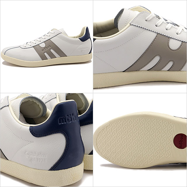 モーブス mobus スニーカー ベルリン M-2503T-1025 SS25 BERLIN メンズ 靴 カジュアルシューズ WHT STONE-GRY NAVY 正規取扱店 | mobus | 02