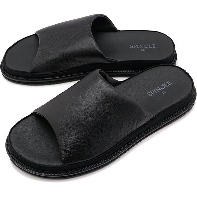 SPINGLE 返品送料無料 スピングル スライドサンダル カンガルーレザー