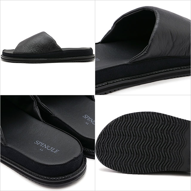 SPINGLE 返品送料無料 スピングル スライドサンダル カンガルーレザー
