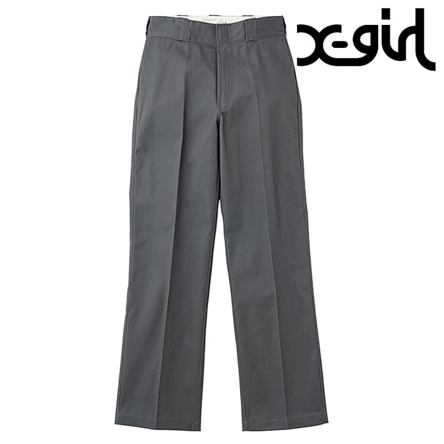 エックスガール X-girl ディッキーズ ワークパンツ 105251031016 SS25 X-girl×Dickies WORK PANTS レディース コラボ xgirl CHARCOAL 正規取扱店