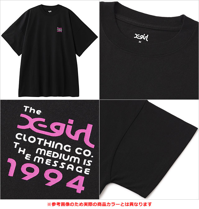 エックスガール X-girl ボックスロゴ アンド フェイス ショートスリーブ ビッグTeeドレス 105252041008 SU25 半袖 xgirl WHITE ホワイト 白 正規取扱店 X-girl エックスガール ボックスロゴ アンド フェイス ショート