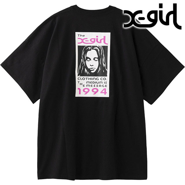 X-girl トップス エックスガール X-girl レディース フェイス ショートスリーブ