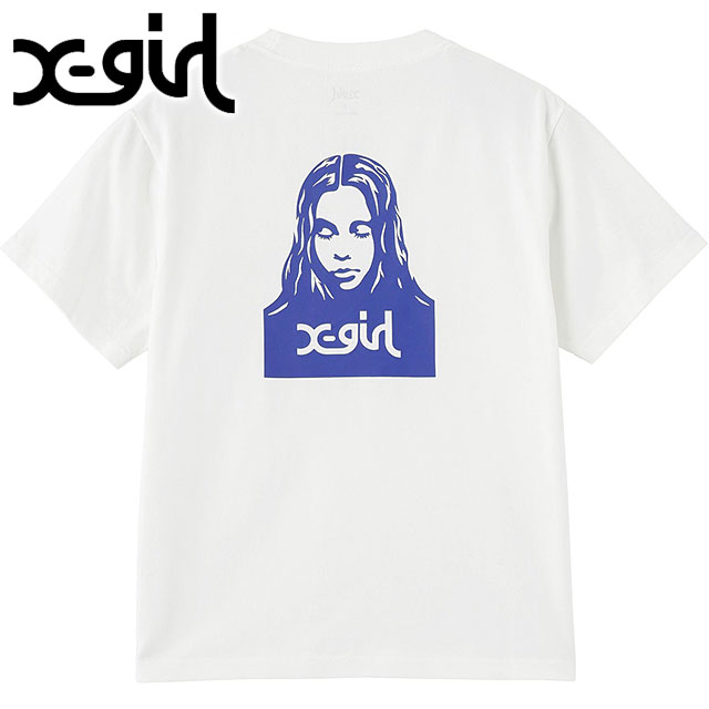 X-girl エックスガール フェイス ショートスリーブTシャツ