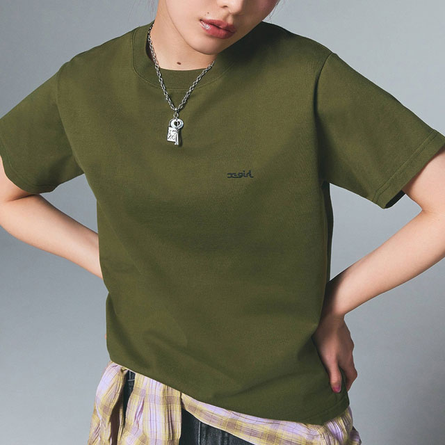 エックスガール X-girl フェイス ショートスリーブTシャツ 105252011024 SU25 FACE S S TEE レディース トップス 半袖 xgirl WHITE ホワイト 白  正規取扱店 X-girl エックスガール フェイス ショートスリーブTシャツ