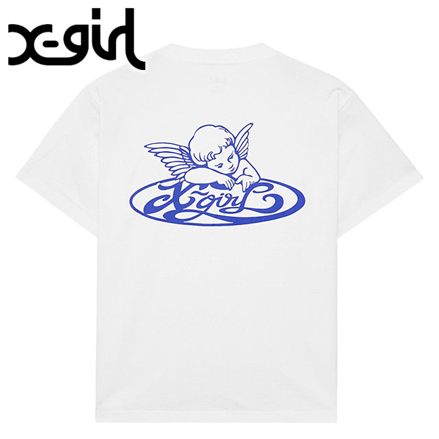 X-girl エックスガール エンジェルロゴ ショートスリーブTシャツ