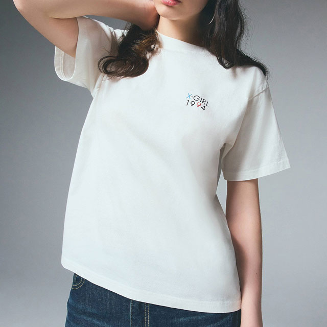 X-girl エックスガール ポップフェイス ショートスリーブTシャツ