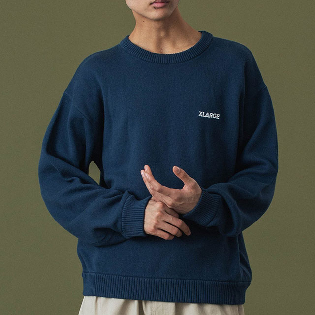 XLARGE（エクストラ ラージ） XLARGE OG クルーネックニット 