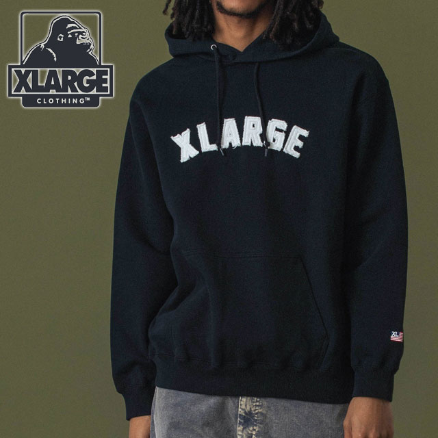 Cph/Glf™ ブラック スウェット X-LARGE XLARGE（エクストラ ラージ） アーチロゴ プルオーバーフーデッド