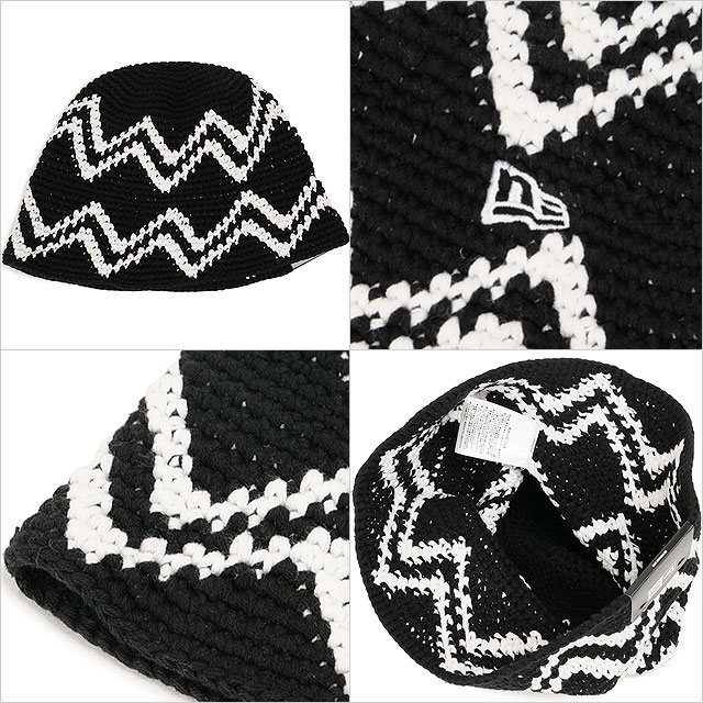 ニューエラクロシェニットバケットハット ニューエラ NEW ERA クロシェニット ニット バケットハット