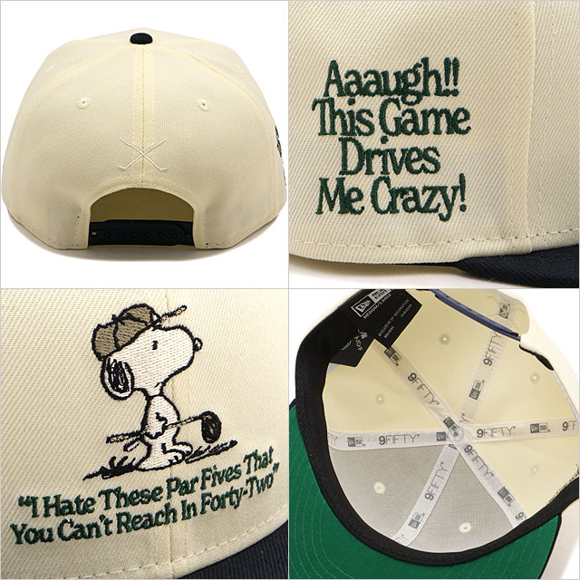 NEW ERA ニューエラ ゴルフ 9FIFTY PEANUTS スヌーピー美品 NEW ERA（ニューエラ） ゴルフキャップ 9FIFTY ピーナッツ 14682544