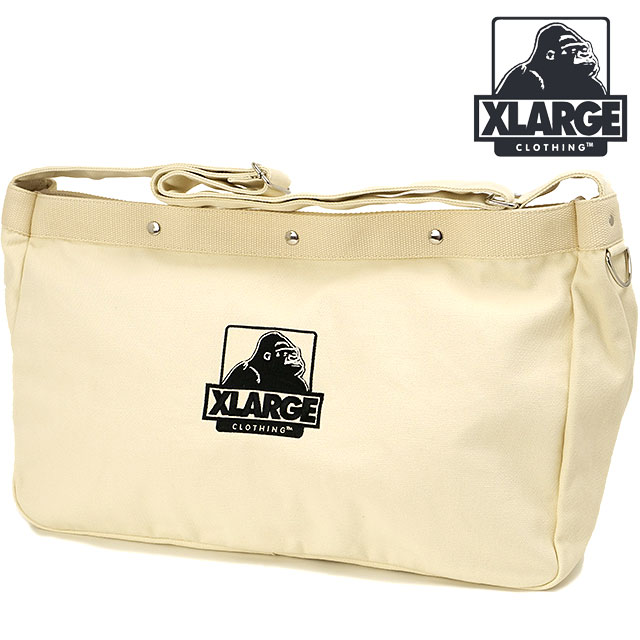 エクストララージ XLARGE OG ポストマン ビッグショルダーバッグ [101253053006 FW25SPOT] OG POSTMAN BIG SHOULDER BAG メンズ・レディース 鞄 大き目 斜め掛け BLACK 正規取扱店【coupon】 XLARGE（エクストラ ラージ） XLARGE OG ポストマン ビッグショルダー