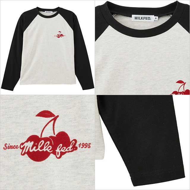 ミルクフェドラグランTシャツ 楽天市場】【 MILKFED. ミルクフェド 】 FITTED RAGLAN TOP MILKFED