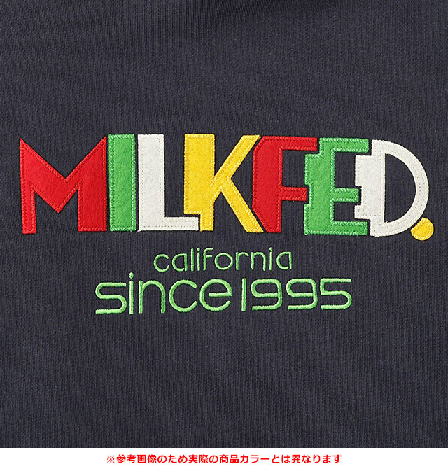 MILKFED.（ミルクフェド） レトロロゴフェルトパッチ スウェット 