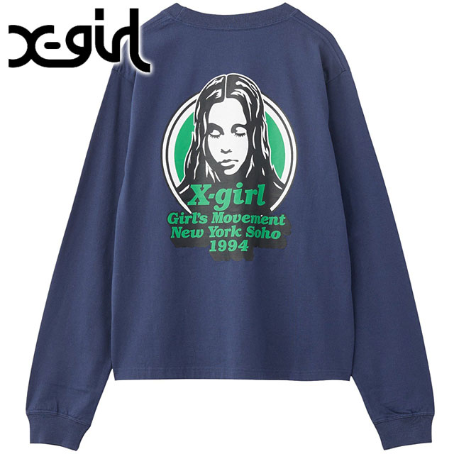 X-girl（エックスガール） ロングスリーブTシャツ 105254011004 FW25