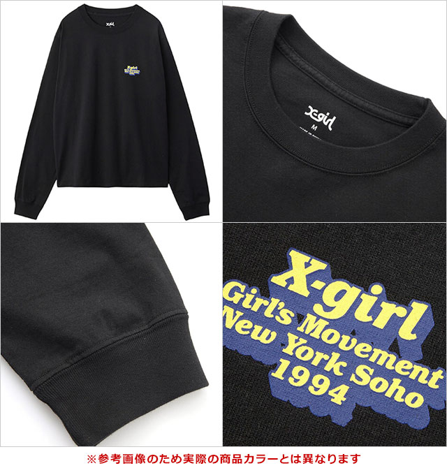 X-girl（エックスガール） ロングスリーブTシャツ 105254011004 FW25