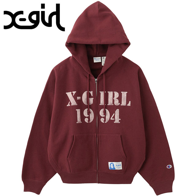 X-girl（エックスガール） チャンピオン リバースウィーブ ジップ