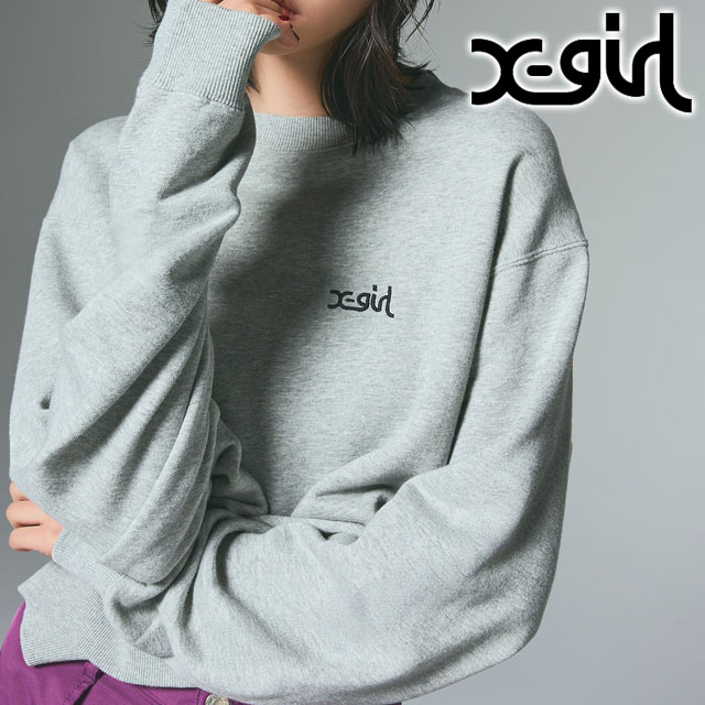 X-girl（エックスガール） クルーネック スウェットトップ