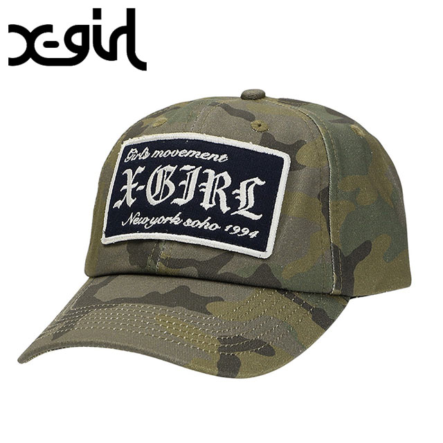 X-girl（エックスガール） シックスパネルキャップ 105254051006 FW25