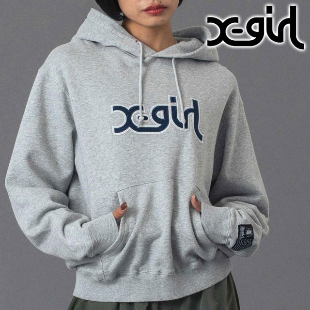 X-girl（エックスガール） スウェットフーディー 105254012007 FW25