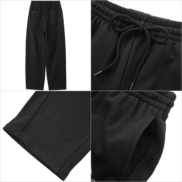 エックスガール X-girl ラインストーン スウェットパンツ [105254031004 FW25] RHINESTONE CURSIVE LOGO SWEAT PANTS レディース xgirl ボトムス ワイドパンツ ブラック 正規取扱店 X-girl（エックスガール） ラインストーン スウェットパンツ
