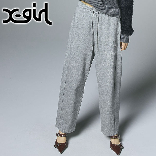 X-girl（エックスガール） ラインストーン スウェットパンツ
