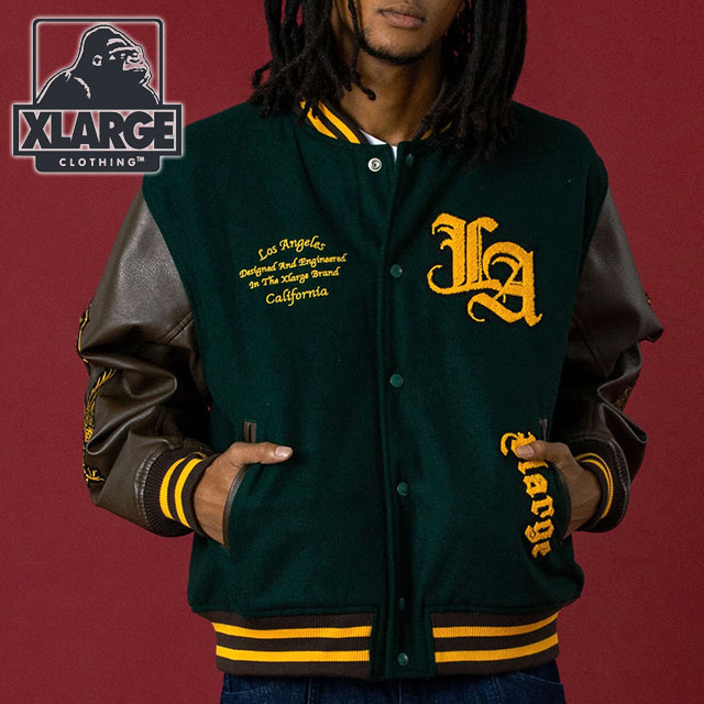 XLARGE スタジャン ダークグリーン M XLARGE スタジャン ダークグリーン 2022年 - メルカリ