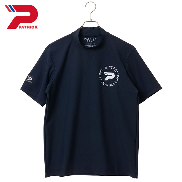 パトリック ゴルフ PATRICK GOLF ゴルフウェア メンズ 263-112 SS26 UP LP モックネック 日本製 半袖 Tシャツ 吸水速乾 NVY ネイビー 正規取扱店