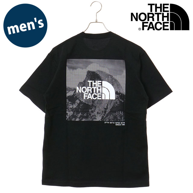 �U�E�m�[�X�E�t�F�C�X THE NORTH FACE T�V���c �����Y �V���[�g�X���[�u�n�[�t�h�[���f�W�^���X�N�G�A���S�e�B�[ NT32657-K SS26 �� �u���b�N  ���K�戵�X