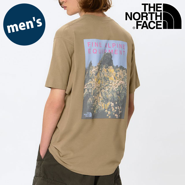 �U�E�m�[�X�E�t�F�C�X THE NORTH FACE T�V���c �����Y �V���[�g�X���[�u�}�E���e���t�����[�e�B�[ NT32650-CK SS26 �x�[�W�� �N���V�b�N�J�[�L ���K�戵�X