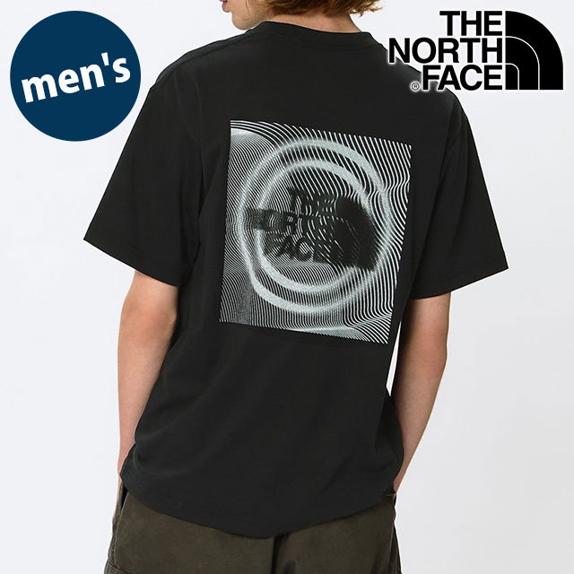 �U�E�m�[�X�E�t�F�C�X THE NORTH FACE T�V���c �����Y �V���[�g�X���[�u���[�v�m�C�Y�e�B�[ NT32648-K SS26 S S Warp Noise Tee �� �u���b�N ���K�戵�X