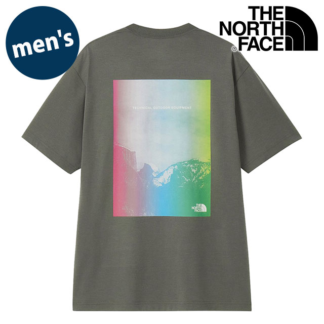 �U�E�m�[�X�E�t�F�C�X THE NORTH FACE �����Y �V���[�g�X���[�u�e�N�j�J���A�E�g�h�A�e�B�[ NT32649-SP SS26 �O���[ �X���[�N�h�p�[�� ���K�戵�X