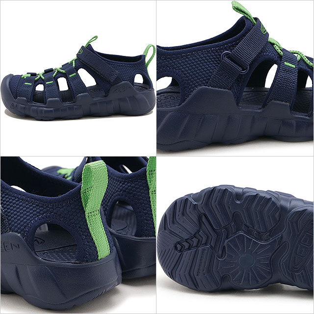 キーン KEEN サンダル キッズ ハイパーポート エイチツー 1031923 SS26 Children HYPERPORT H2 ネイビー NAVAL-ACADEMY VIBRANT-GREEN 正規取扱店の画像