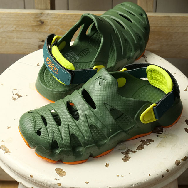 �L�[�� KEEN EVA�T���_�� �L�b�Y �n�C�p�[�G�t�G���e�B�[ 1031992 SS26 Children HYPERFLT �`���h���� �q�� BRONZE-GREEN ORANGE-PEEL ���K�戵�X