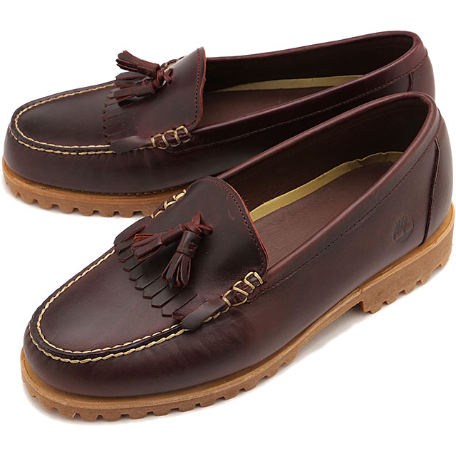 ティンバーランド Timberland メンズ ローファーシューズ A2MSC-EIW SS26 LOAFER SHOE ラッセルローファー デッキシューズ BURGUNDY-FULL-GRAIN 正規取扱店の画像
