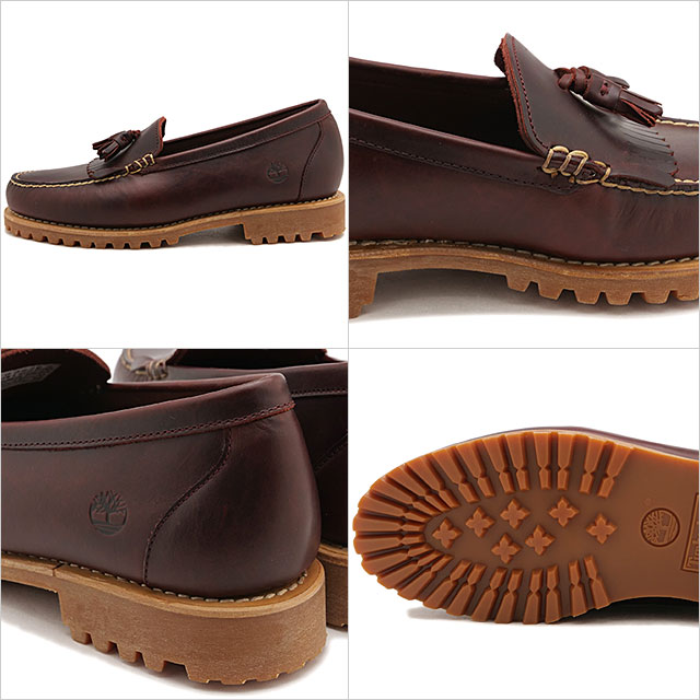 ティンバーランド Timberland メンズ ローファーシューズ A2MSC-EIW SS26 LOAFER SHOE ラッセルローファー デッキシューズ BURGUNDY-FULL-GRAIN 正規取扱店の画像